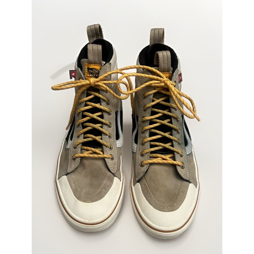 Vans SK8-HI MTE-2 Hi-Top Suede Sneakers Mens Sz 10.5 Khaki Water Resistant Shoes - Picture 6 of 16